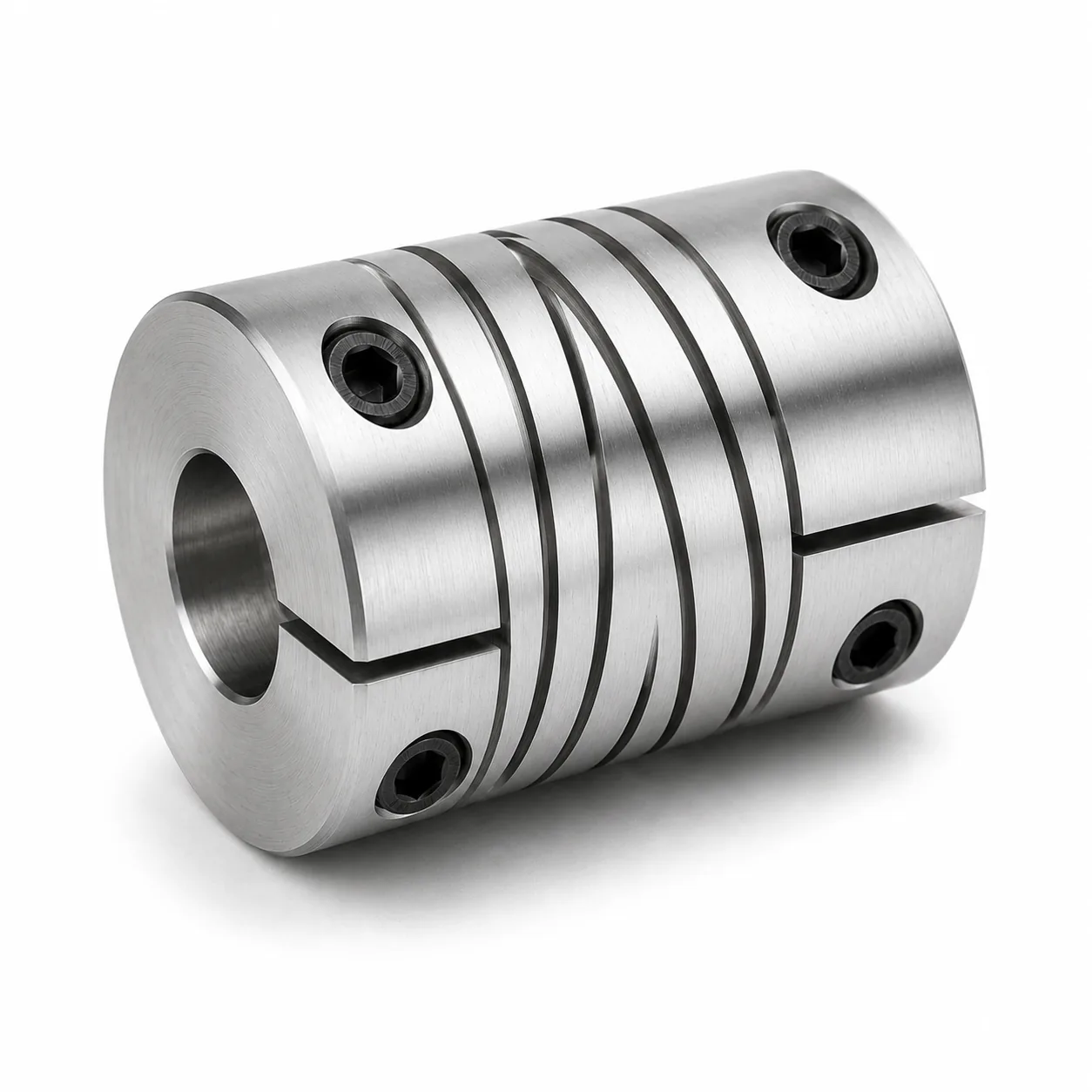 Custom beam coupling machined from stainless steel — EKINSUN