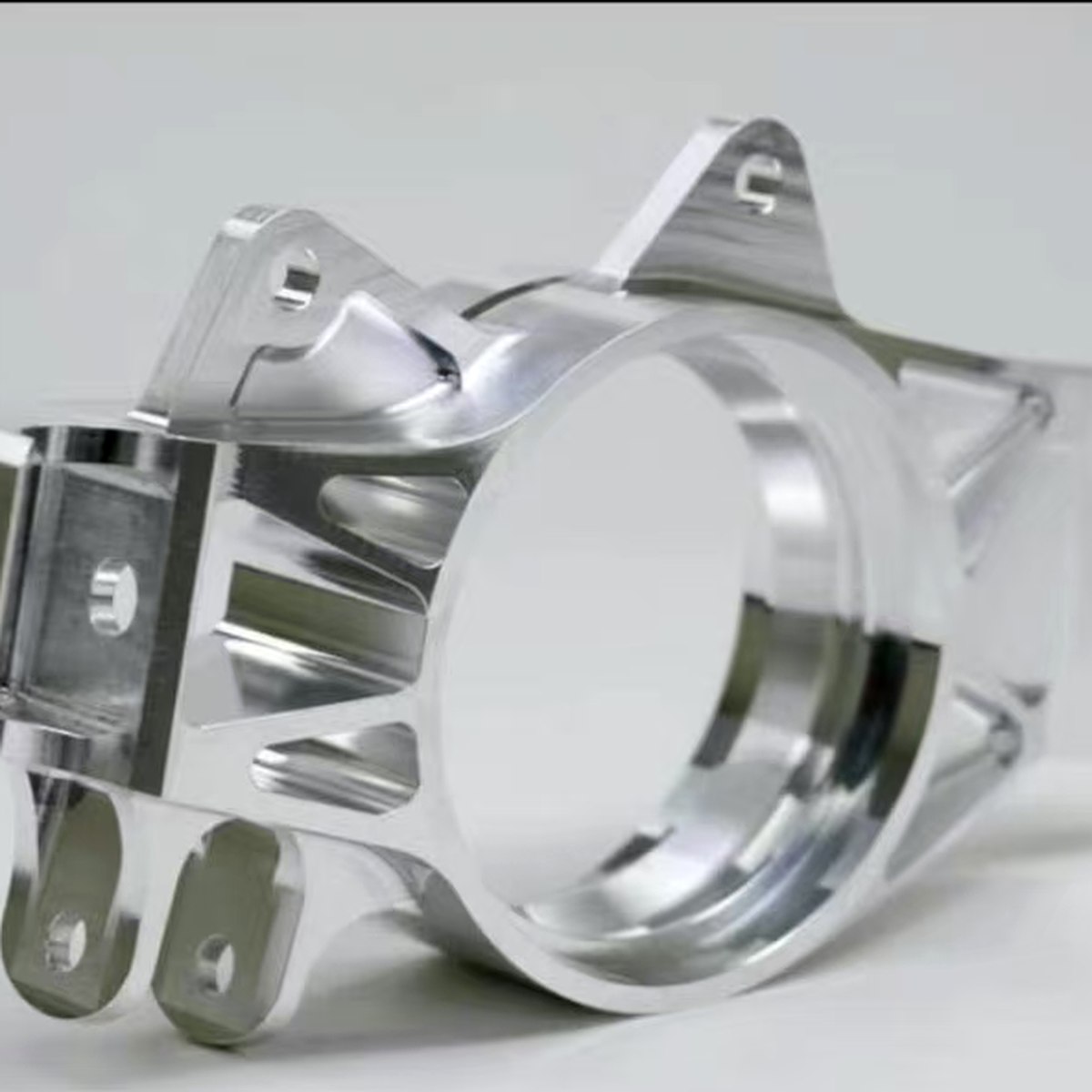 CNC Aluminum Bracket Complex — EKINSUN custom manufacturing case photo