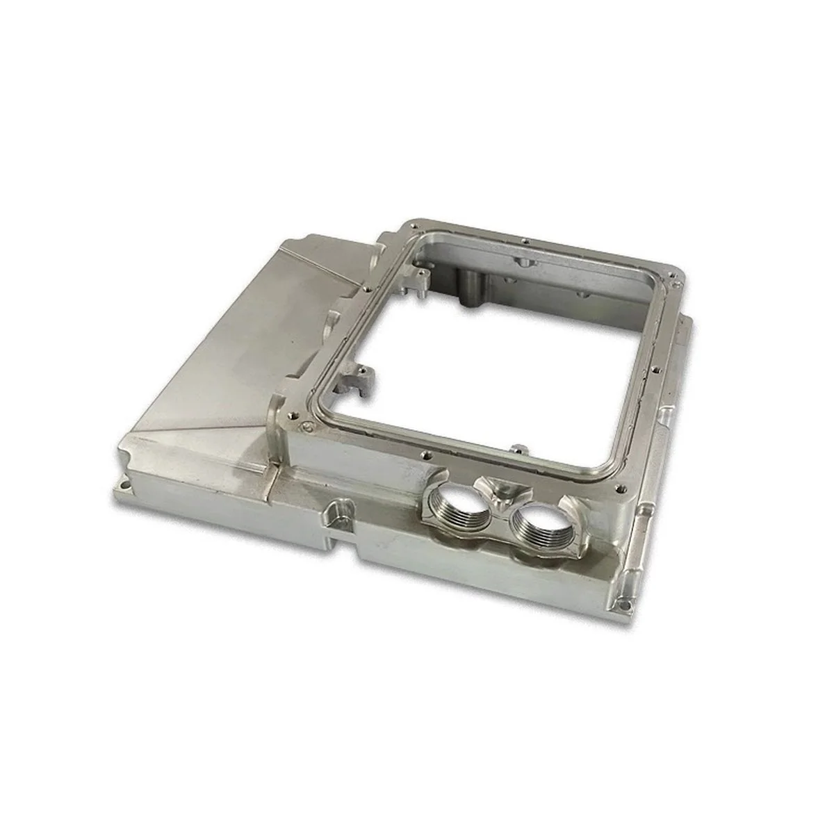 Precision aluminium housing CNC machined by EKINSUN with concentric bores
