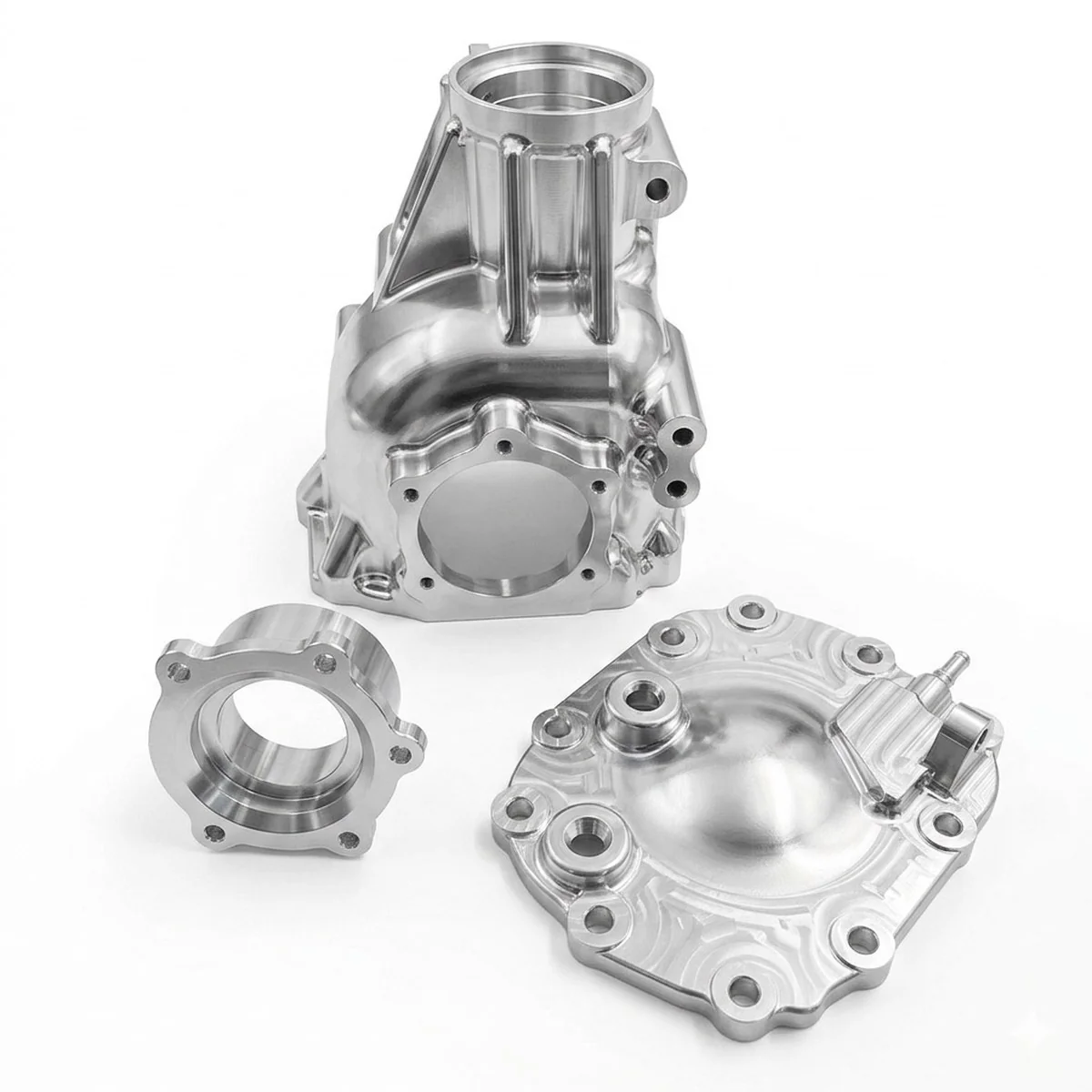 Batch of CNC-machined aluminium standoff and structural parts by EKINSUN