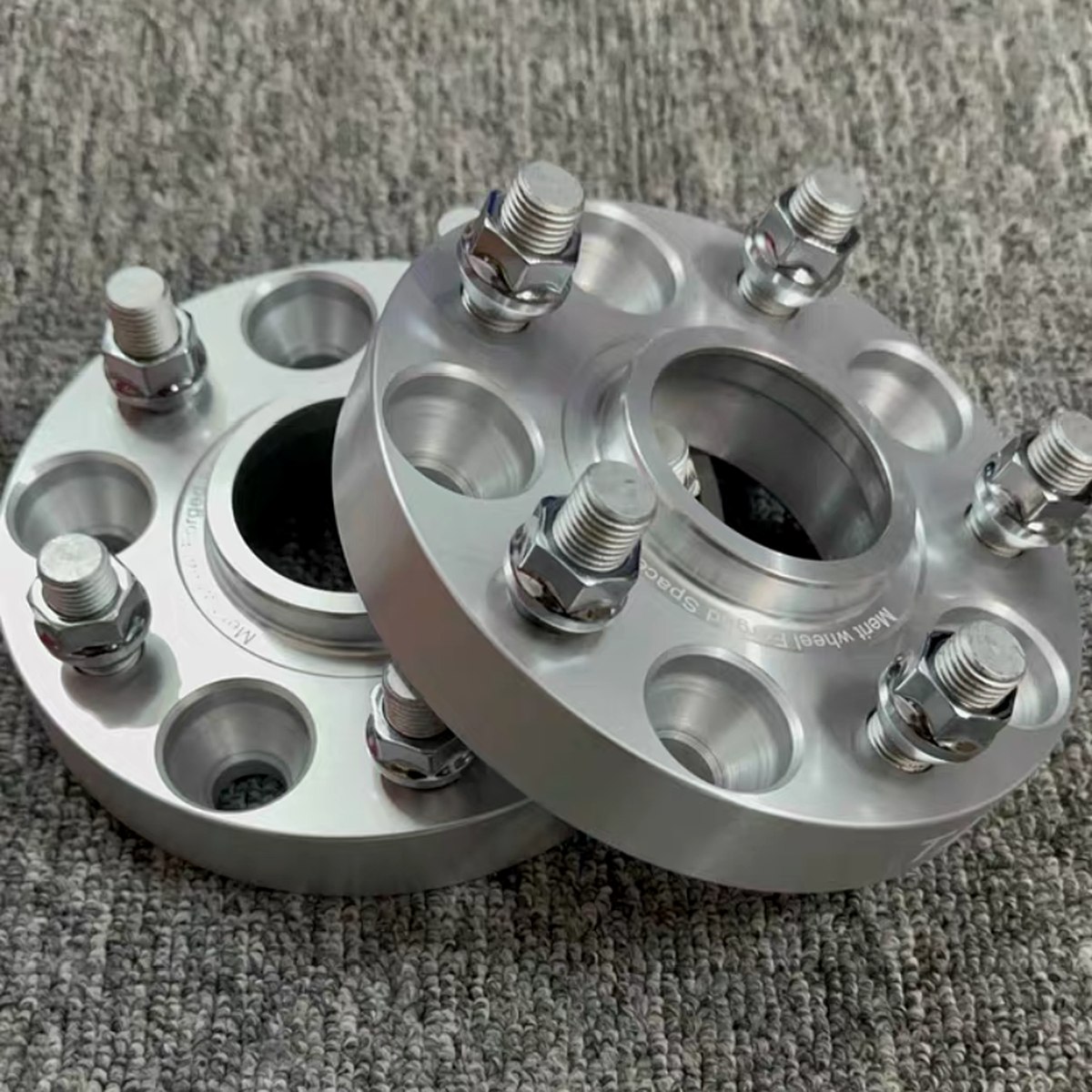 CNC Aluminum Wheel Spacer Pair — EKINSUN custom manufacturing case photo