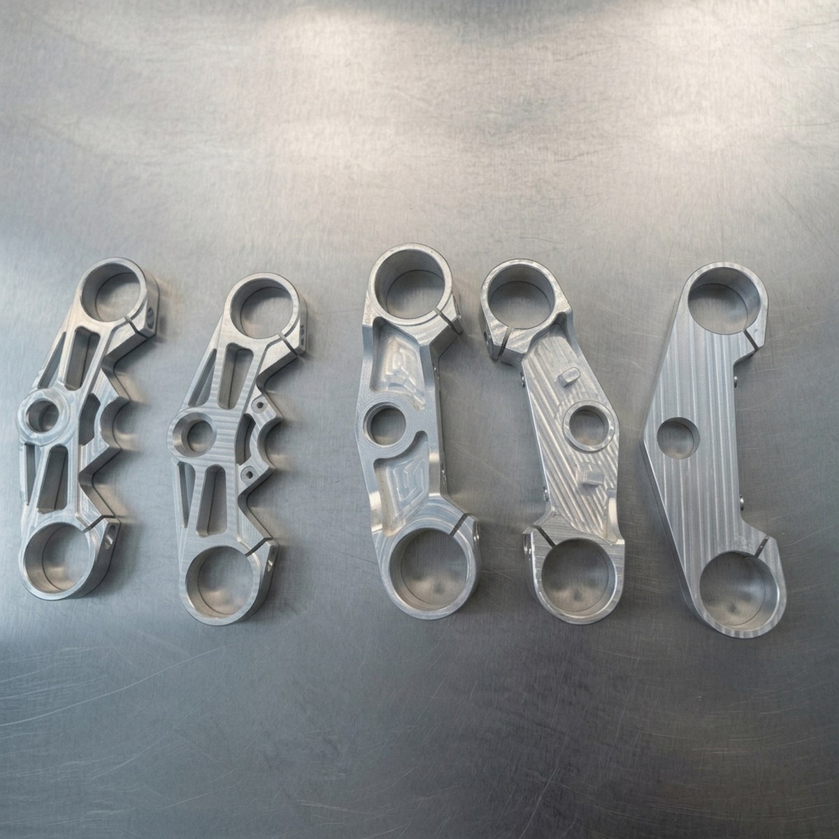 CNC Motorcycle Triple Tree Clamp Billet — EKINSUN custom manufacturing case photo
