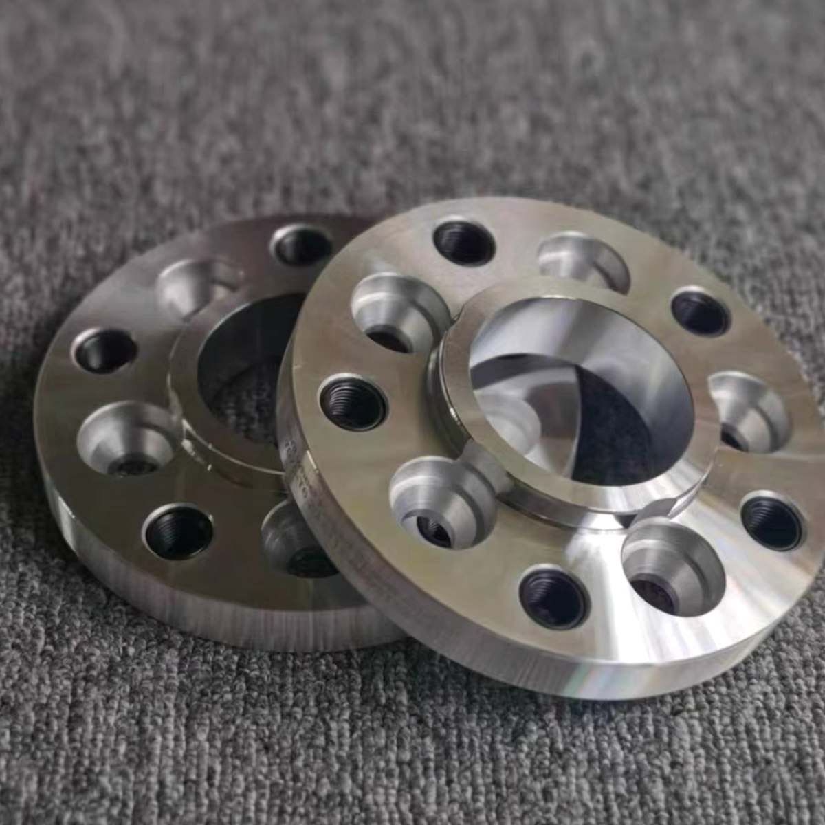 CNC Wheel Spacer Stainless Pair — EKINSUN custom manufacturing case photo