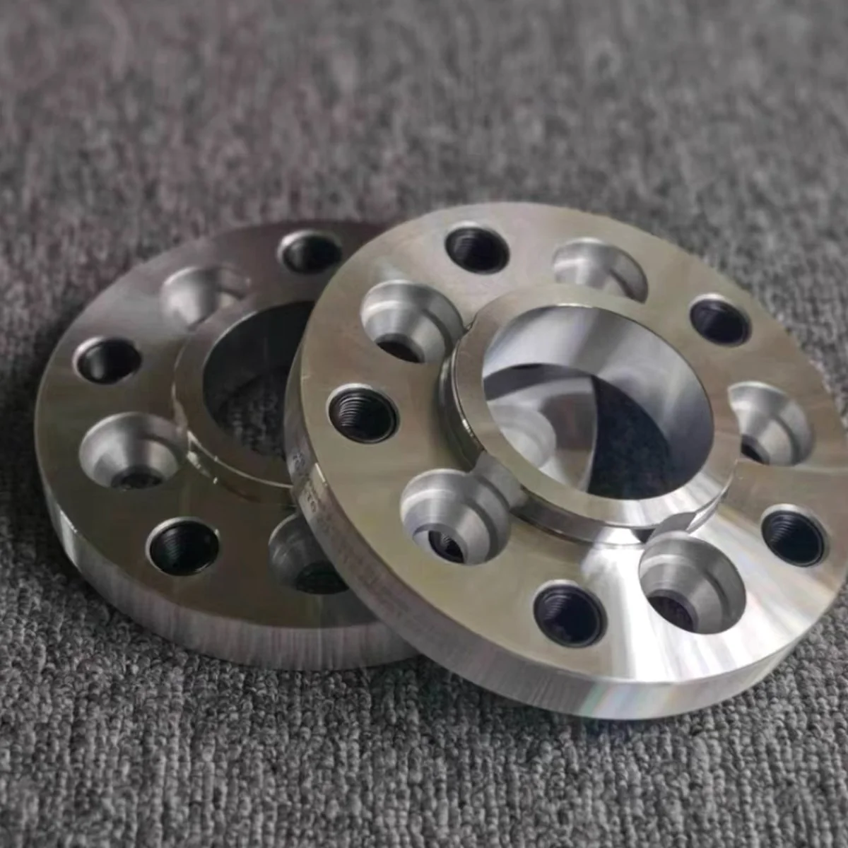 CNC Wheel Spacer Stainless Pair — EKINSUN custom manufacturing case photo