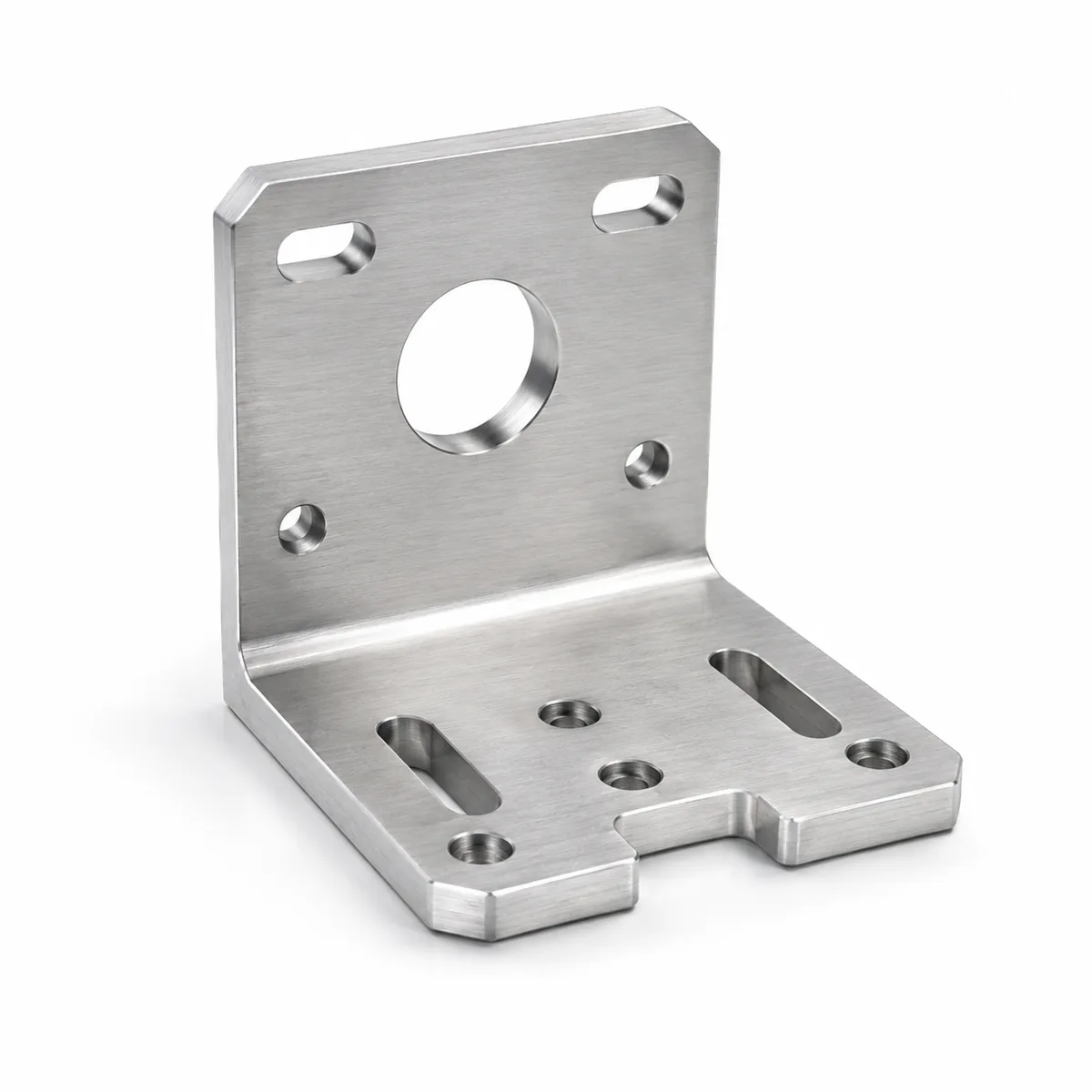 Custom machined L-shape motor mount bracket by EKINSUN