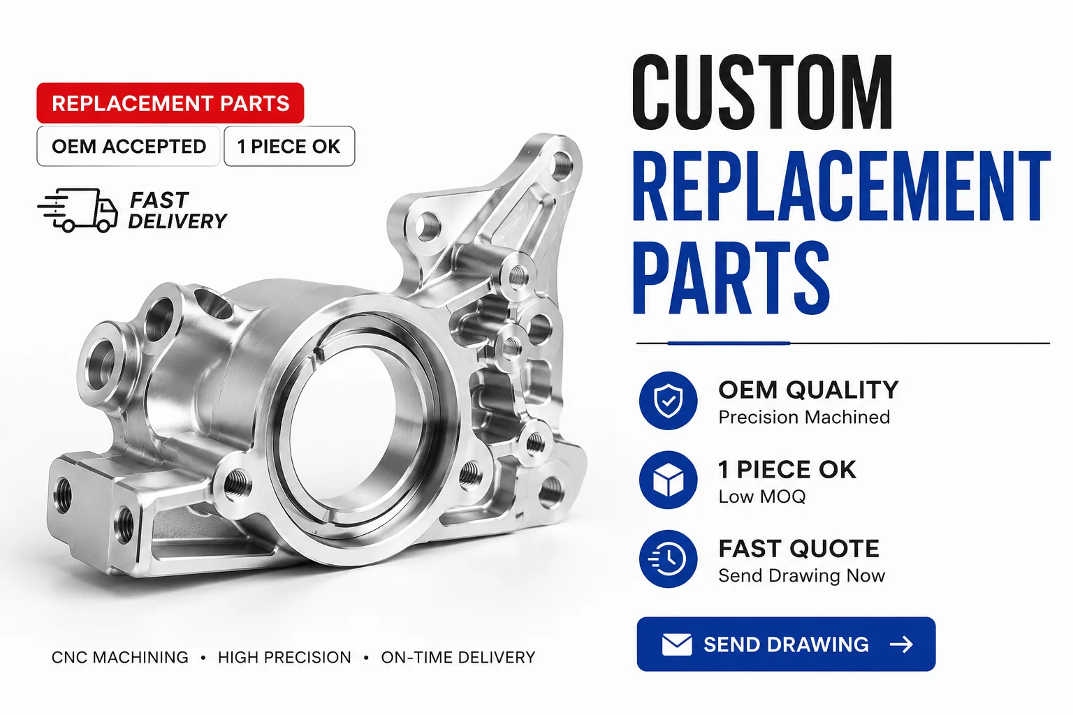 Small batch plastic replacement parts reproduced without tooling by EKINSUN