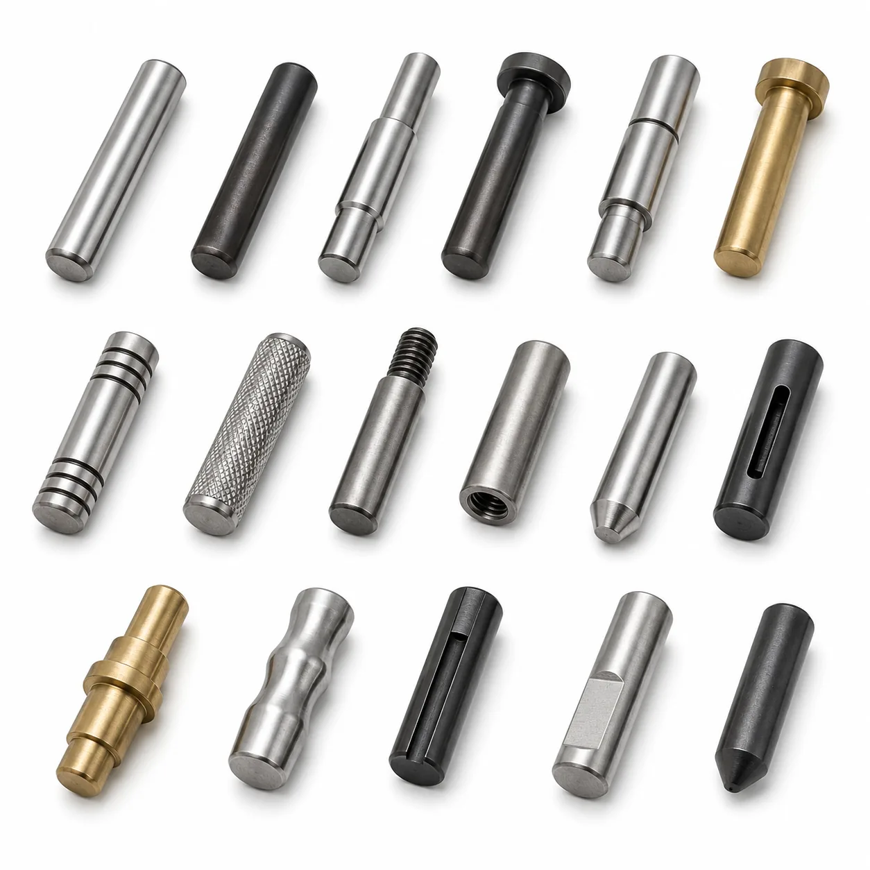 Precision dowel pins and custom pins in steel and brass — EKINSUN