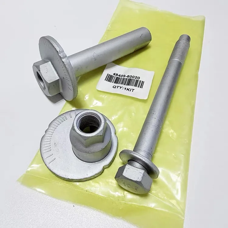 Kit eccentrico di convergenza con etichetta 48409-60020: bullone eccentrico lungo, disco eccentrico con dado esagonale integrato e scala graduata