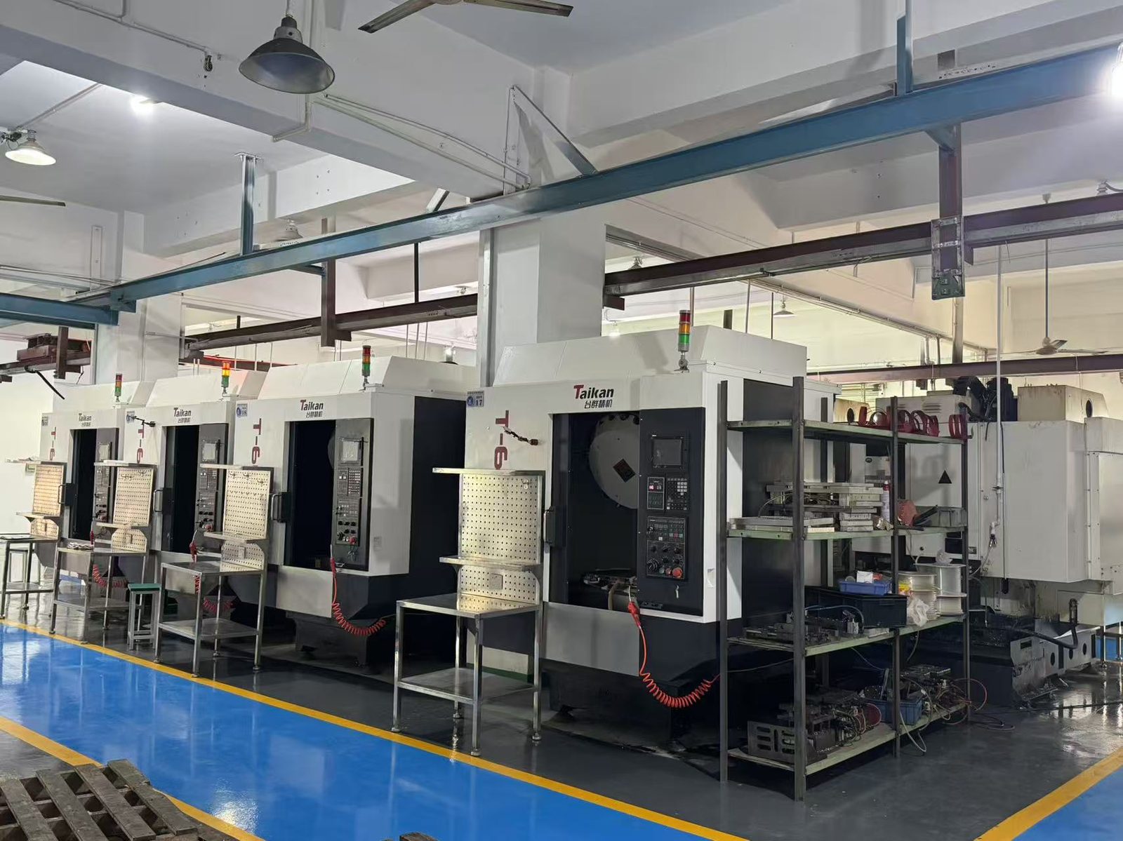 EKINSUN Taikan CNC machining centers — 4-axis precision milling in Guangdong factory
