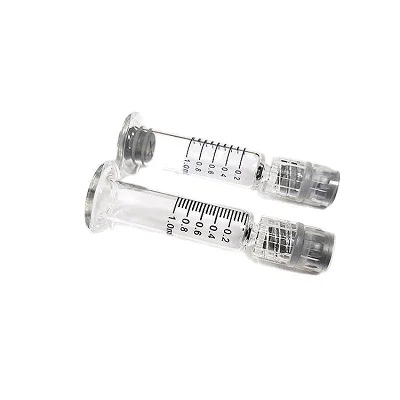 1ml pre-filled glass syringe luer lock mesotherapy hyaluronic acid water-light injection OEM