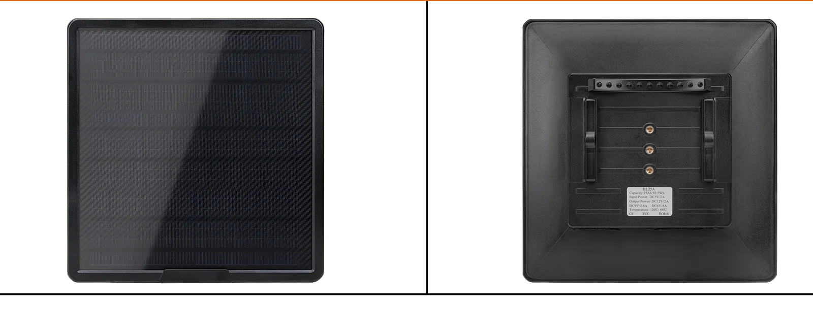 Custom machined enclosure for a solar BMS / power module, front and back view, made by EKINSUN